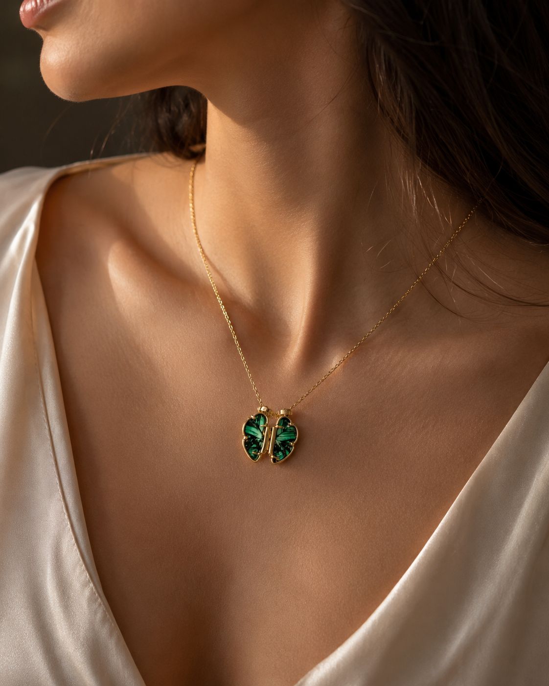 Colombian emerald necklace unique piece